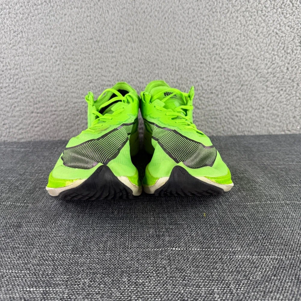 Nike ZoomX Vaporfly Next% Mens 13 Electric Green Running Shoes AO4568-300